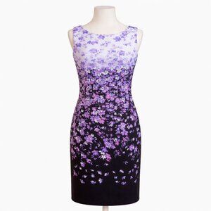 Chetta B Ombre Floral Sleeveless Dress – Size 2